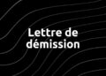 Exemple de lettre de démission