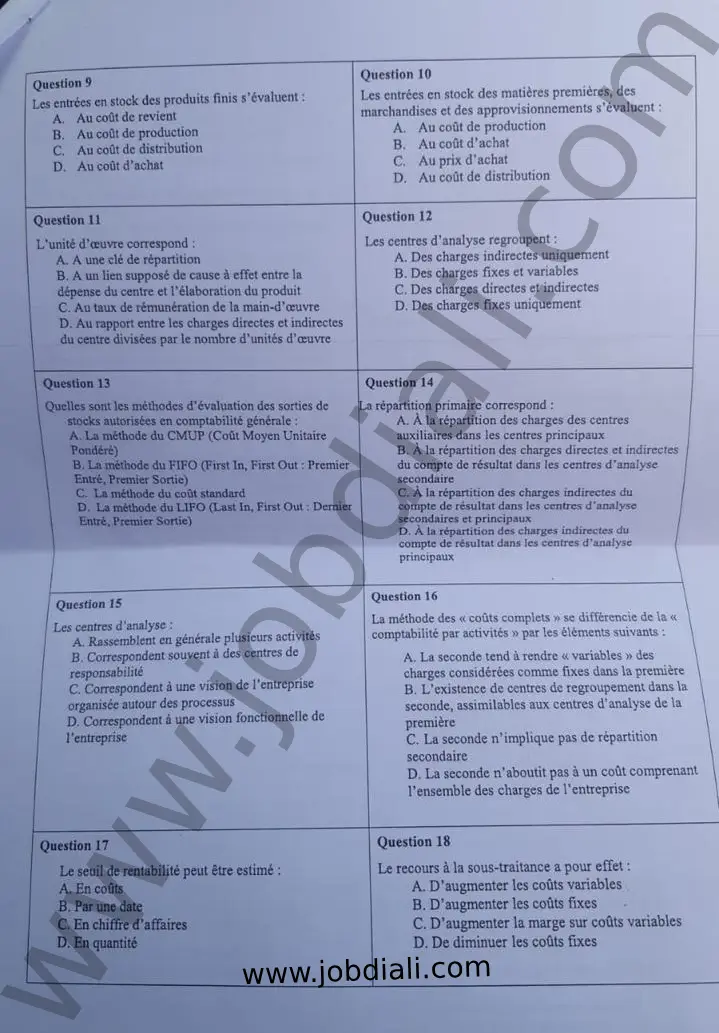 Administrateur ACG Ministère de l’Agriculture